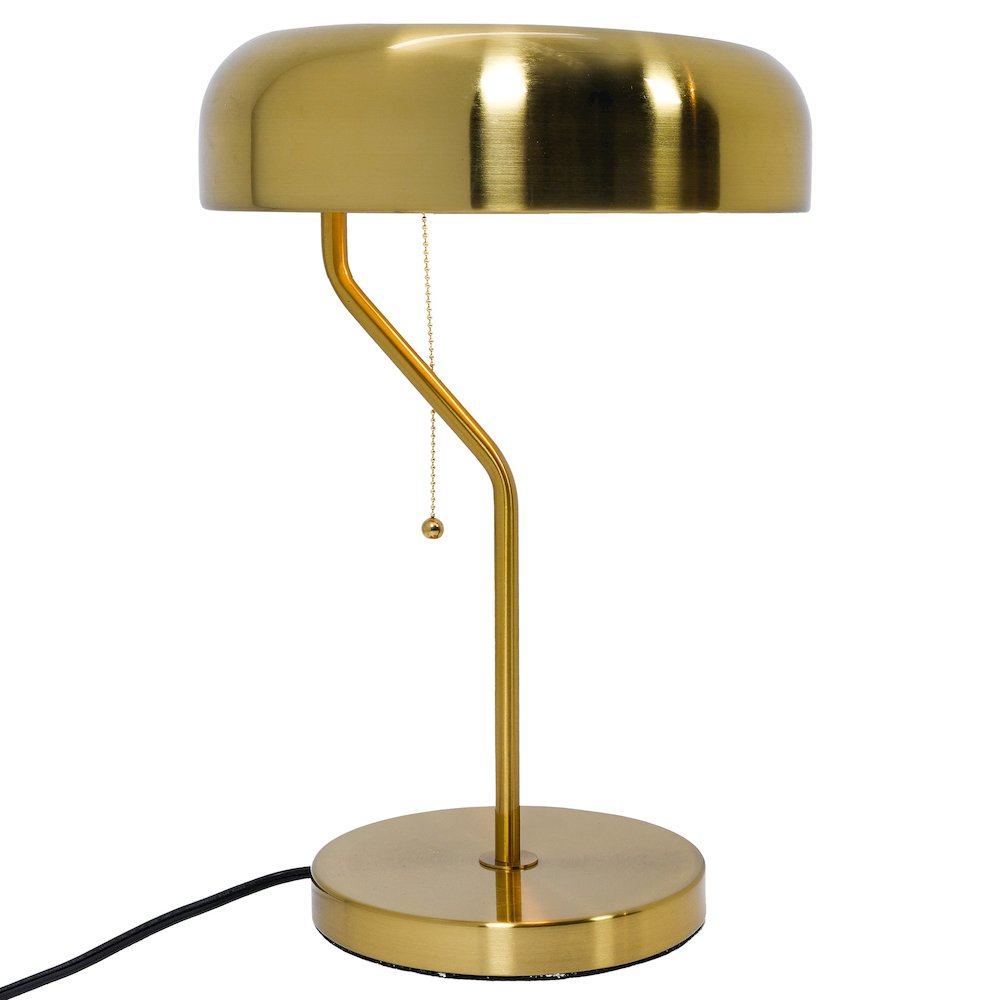 Metro Table lamp with Gold outer and White inner. Picture 1
