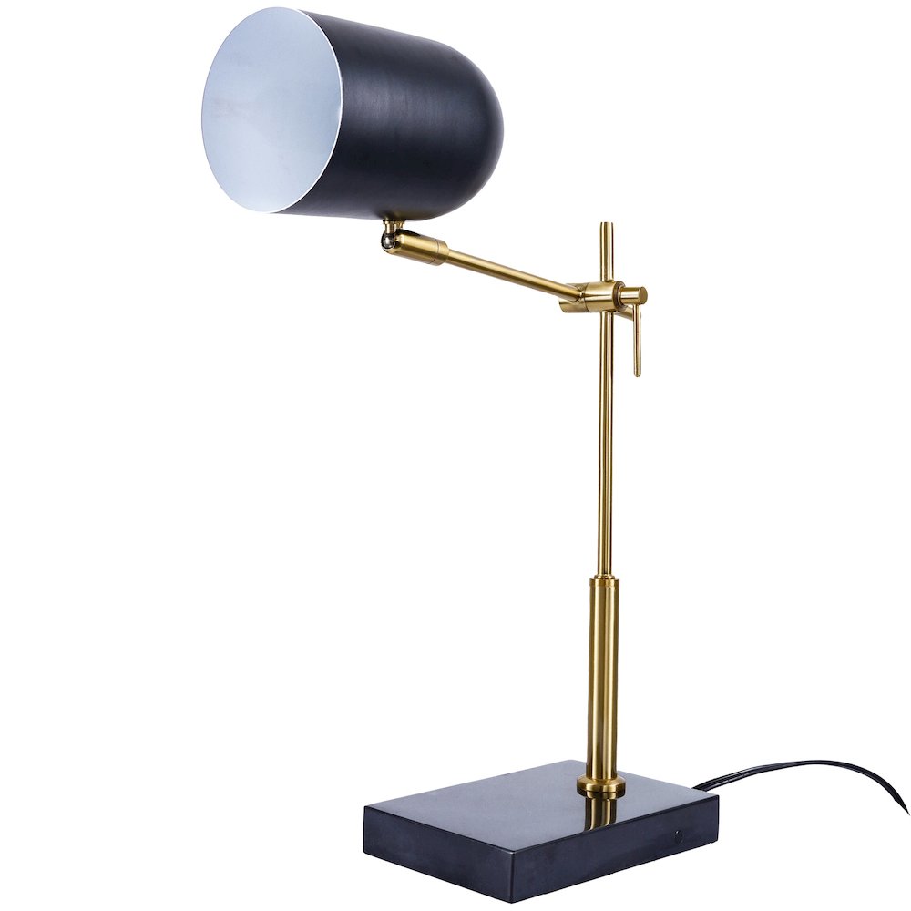 Lumora Table Lamp - Black outer - White inner. Picture 1