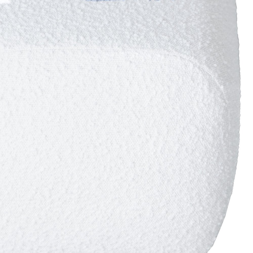 Kelvin Ivory Boucle Bench. Picture 3