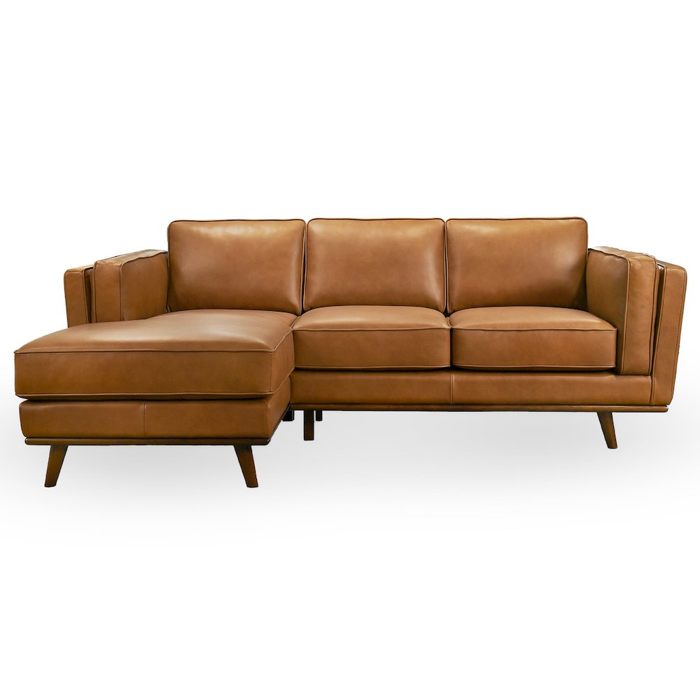 Chase Genuine Leather Sectional Left Facing. Picture 1