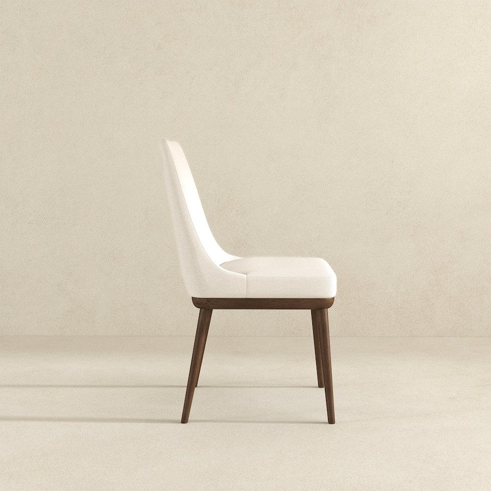 Kate Beige Fabric Dining Chair (Set Of 2). Picture 4