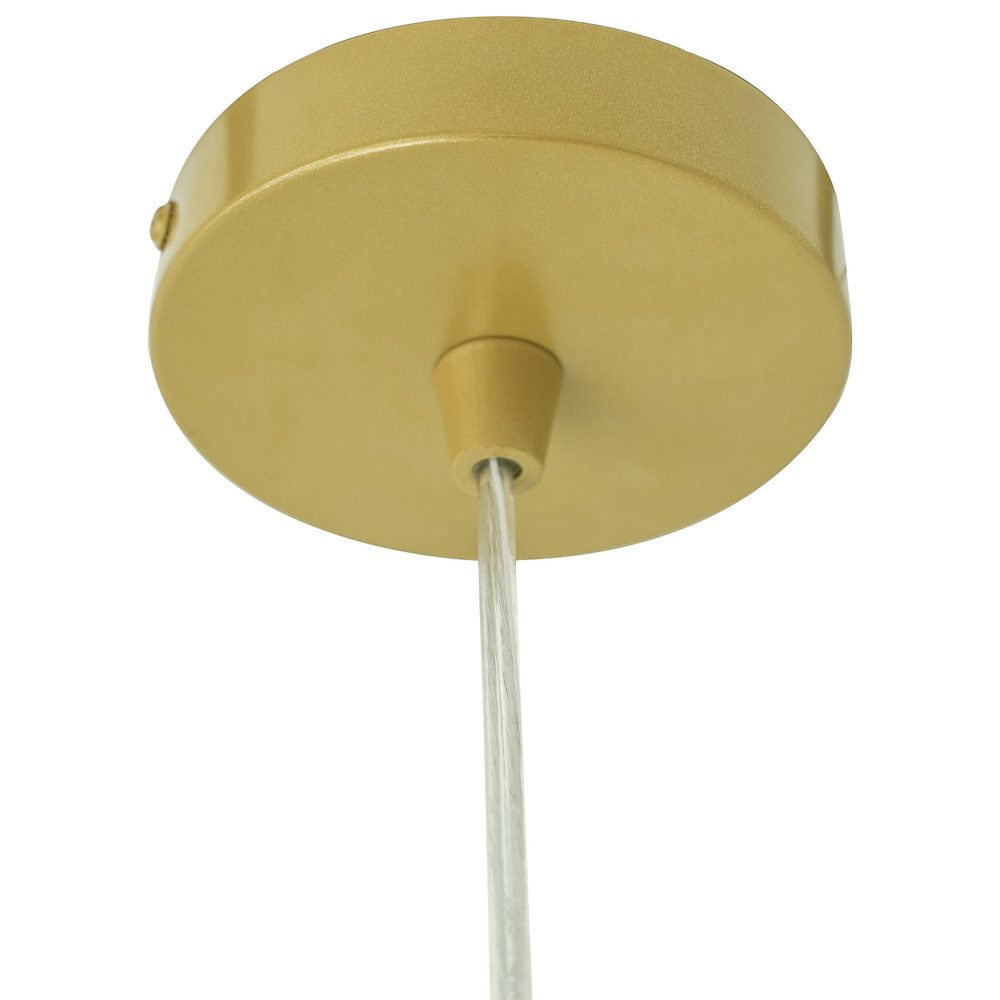 Glacier Pendant Lamp - Oak + Natural + Gold. Picture 4