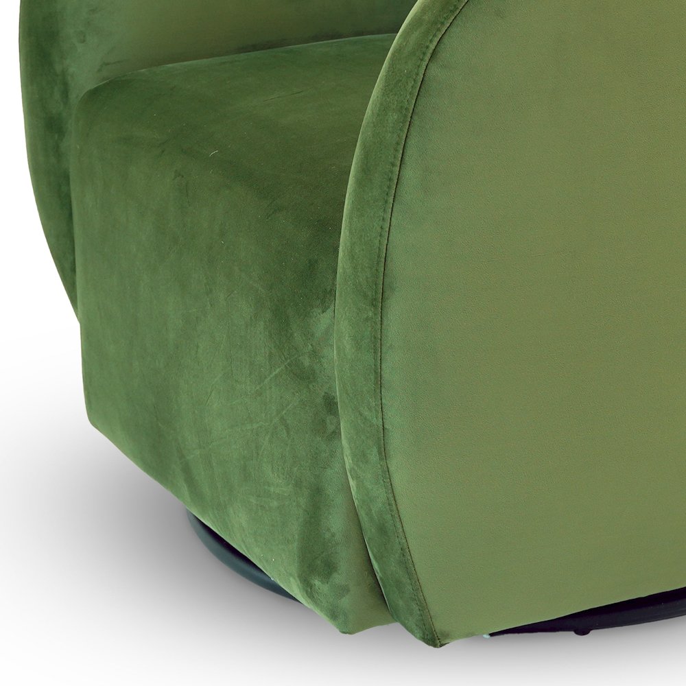 Renee Swivel Chair - Green Velvet. Picture 5