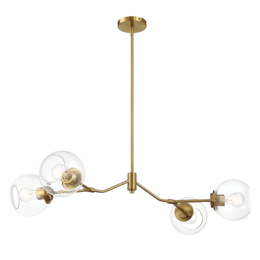 Jewel Four Lights Modern Farmhouse Chandelier. Picture 2