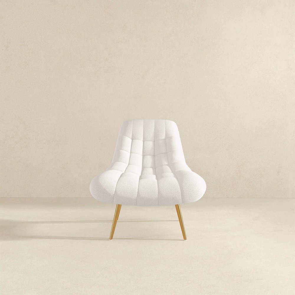 Aubrey French Boucle Lounge Chair. Picture 7