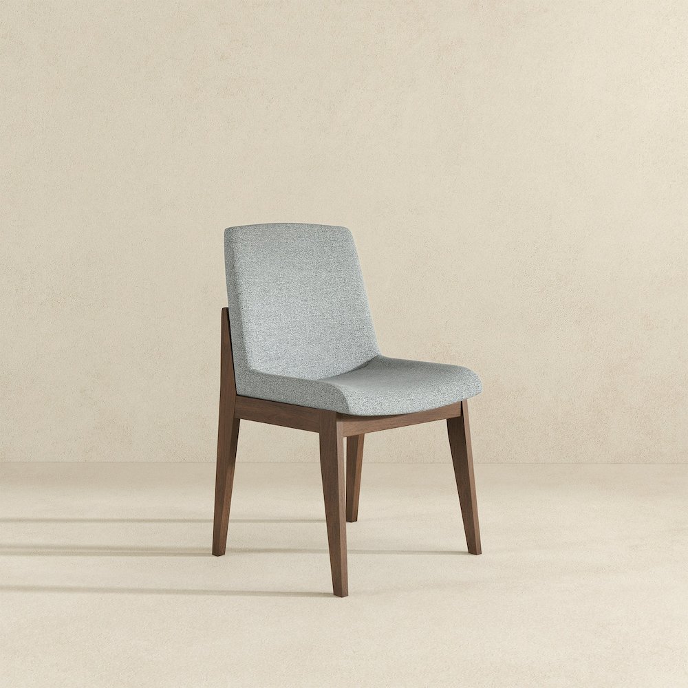 Crystal Dining Chair (Set of 2, Light Grey). Picture 3