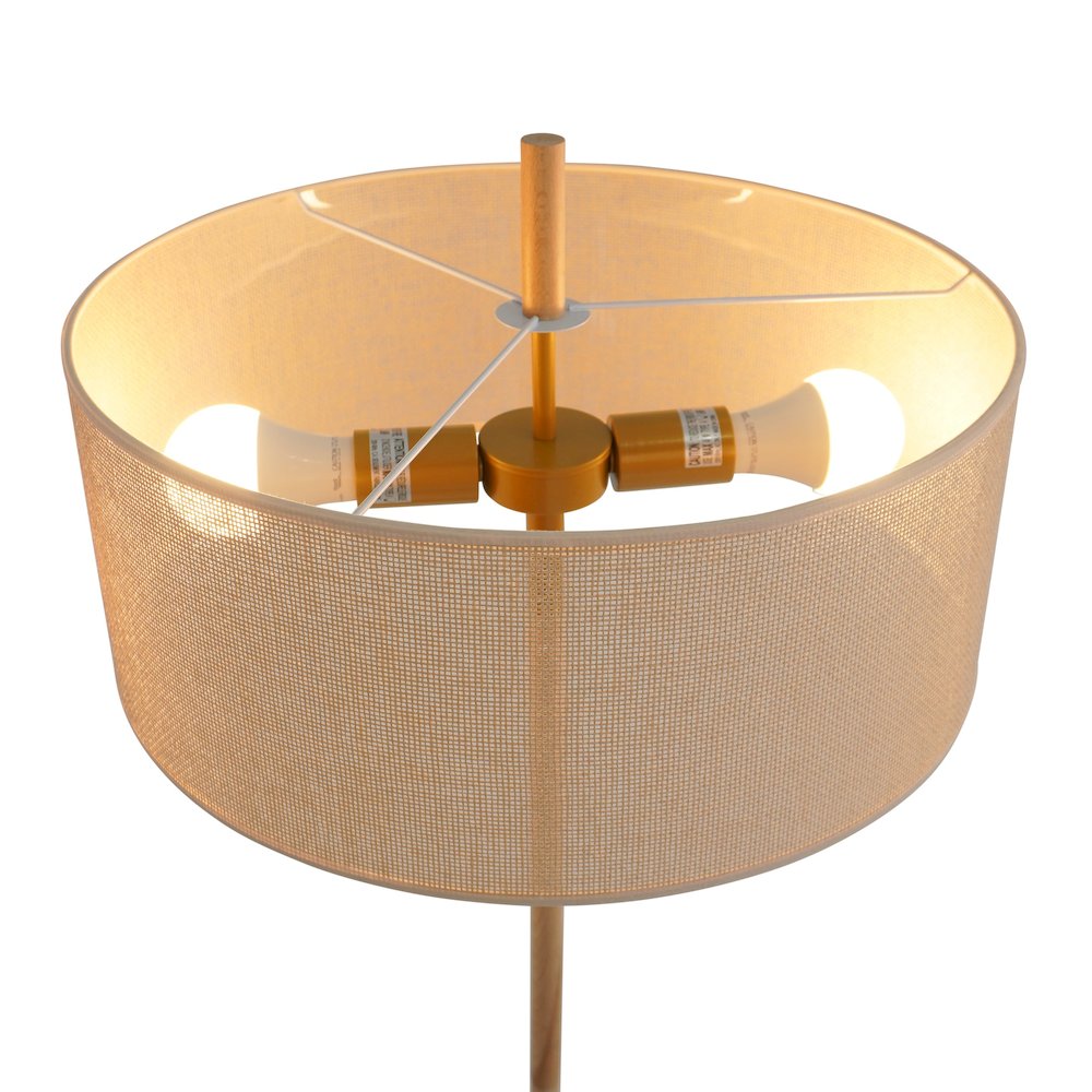Lirian Floor Lamp - Oak and Natural. Picture 2