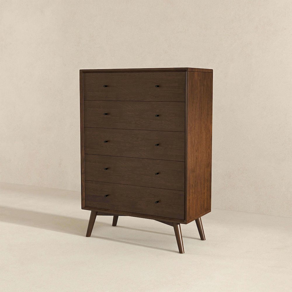Caroline Mid Century Modern Solid Wood Dresser. Picture 5