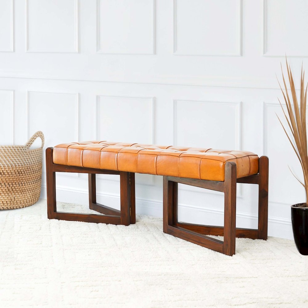 Riley Tan Genuine Leather Bech. Picture 5