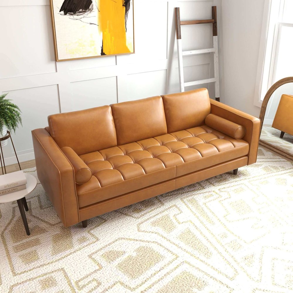 Catherine Mid-Century Modern Sofa. Picture 3