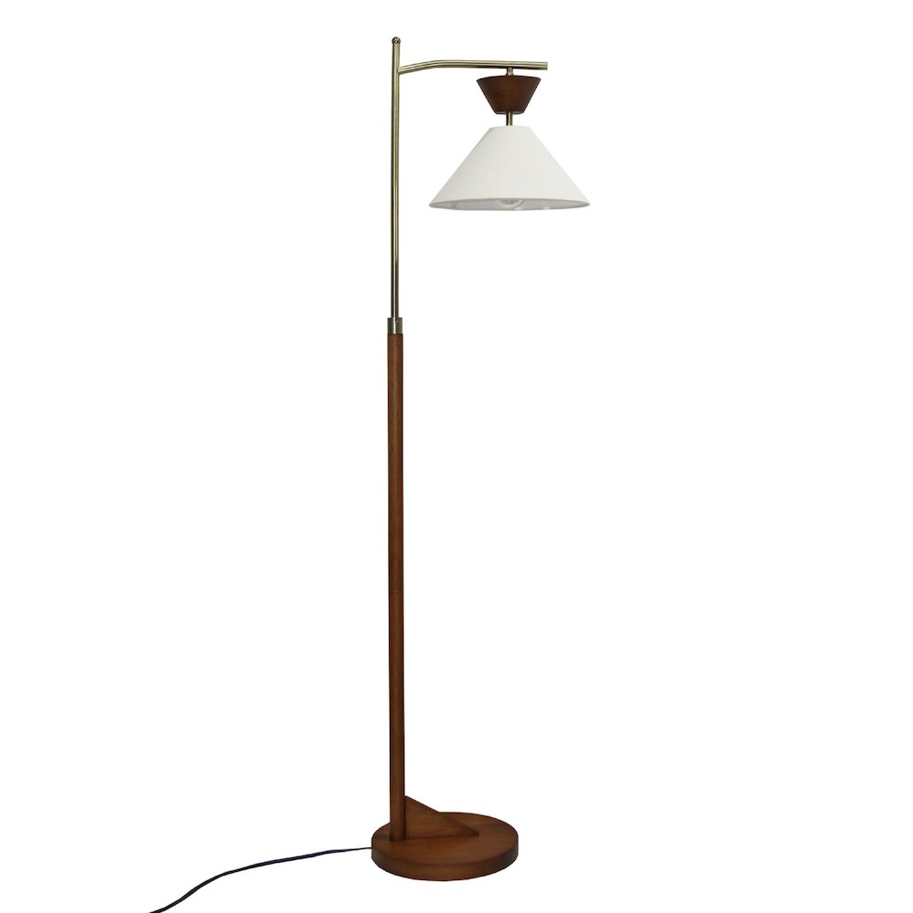 Zensa Brown Floor Lamp. Picture 1