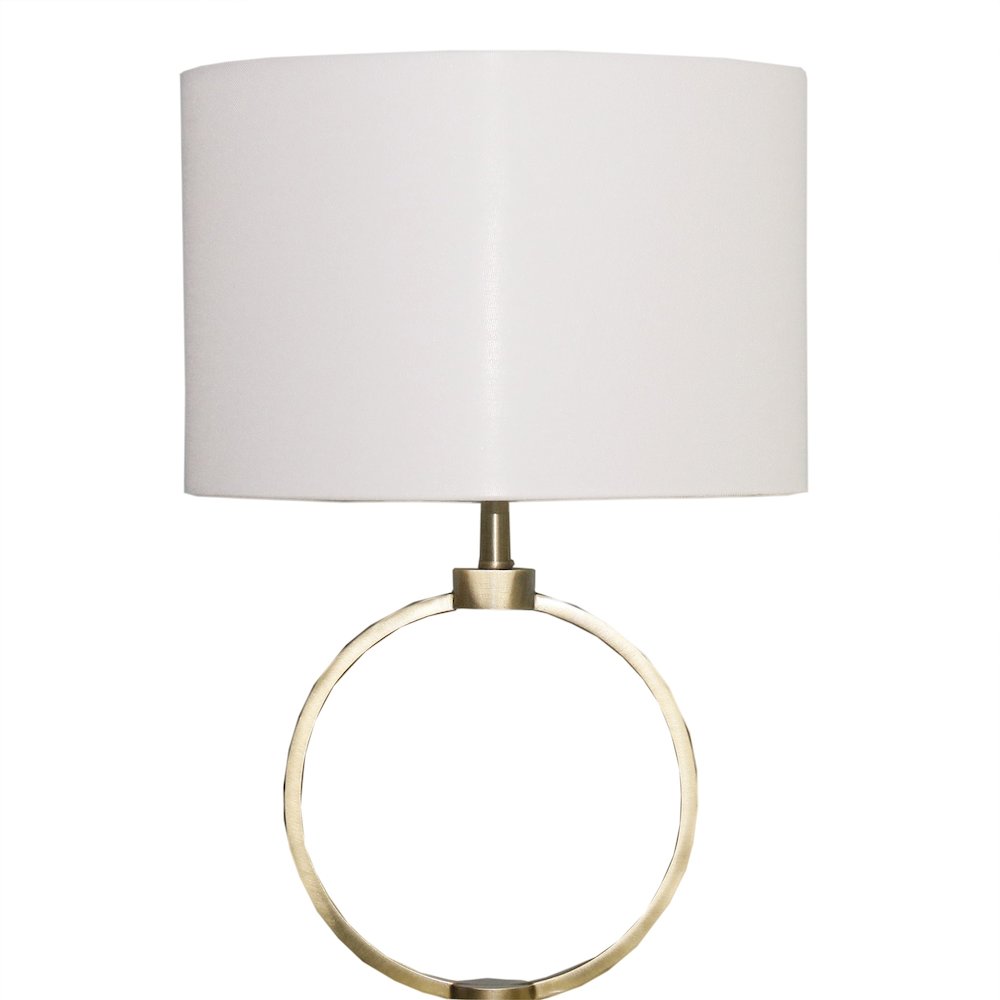 Grid Metal Circular Table Lamp. Picture 1