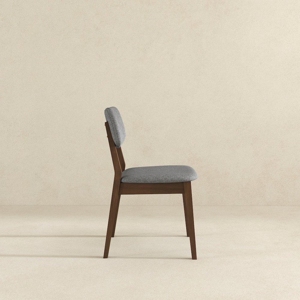 Carlos Dark Grey Fabric Solid Back Side Chair (Set Of 2). Picture 5