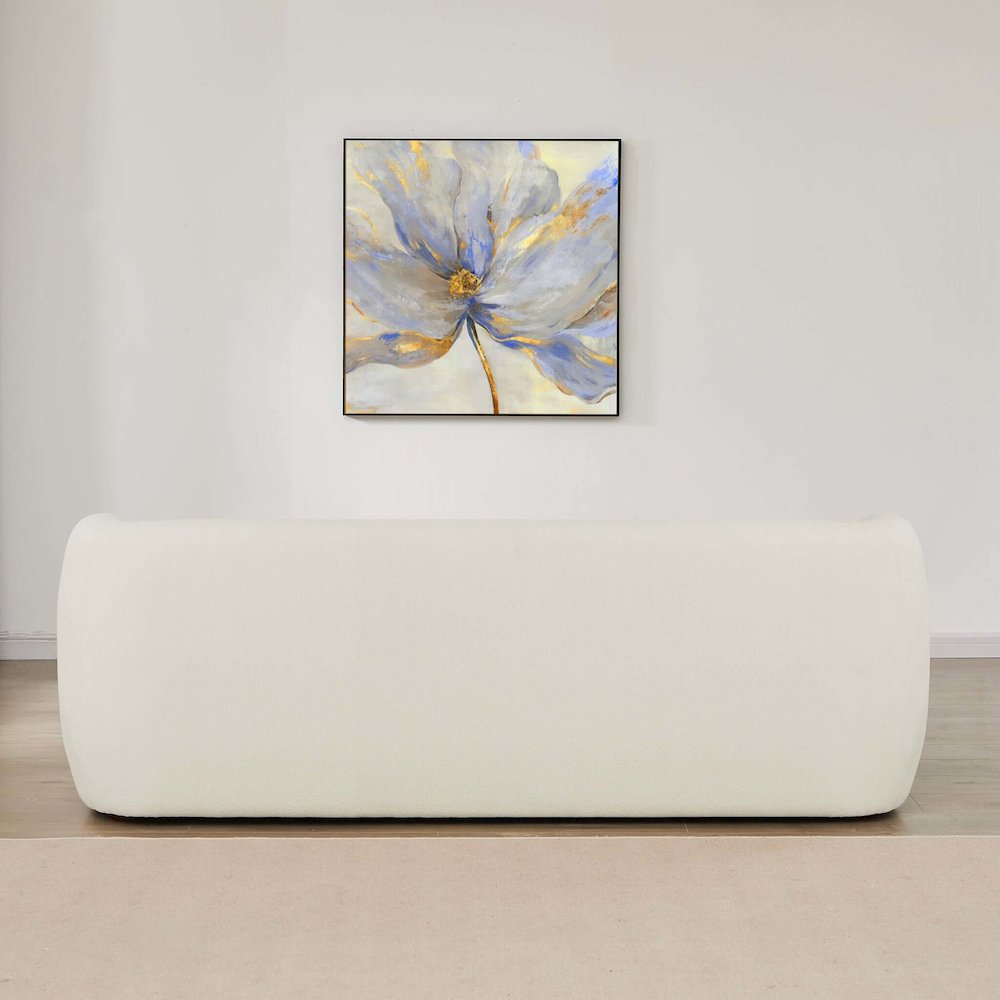 Anna Ivory Boucle Sofa. Picture 5