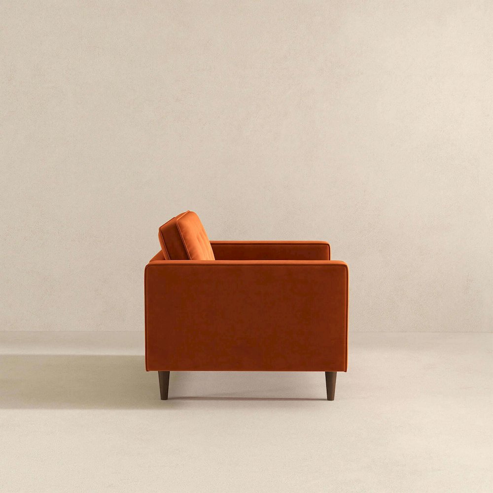 Casey Velvet Lounge Chair. Picture 6