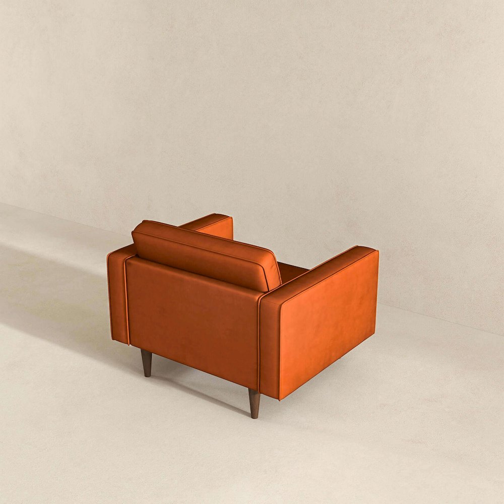 Casey Velvet Lounge Chair. Picture 7