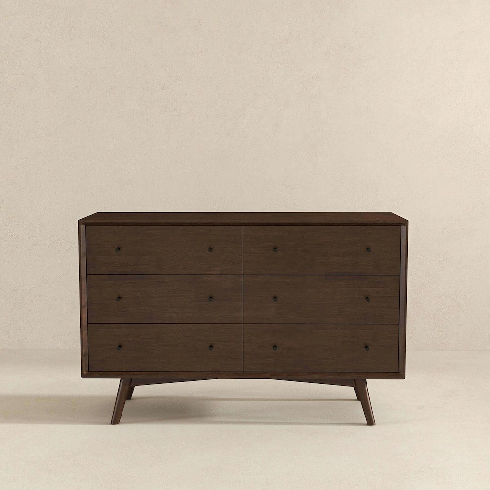 Caroline Mid Century Modern Solid Wood Dresser. Picture 6