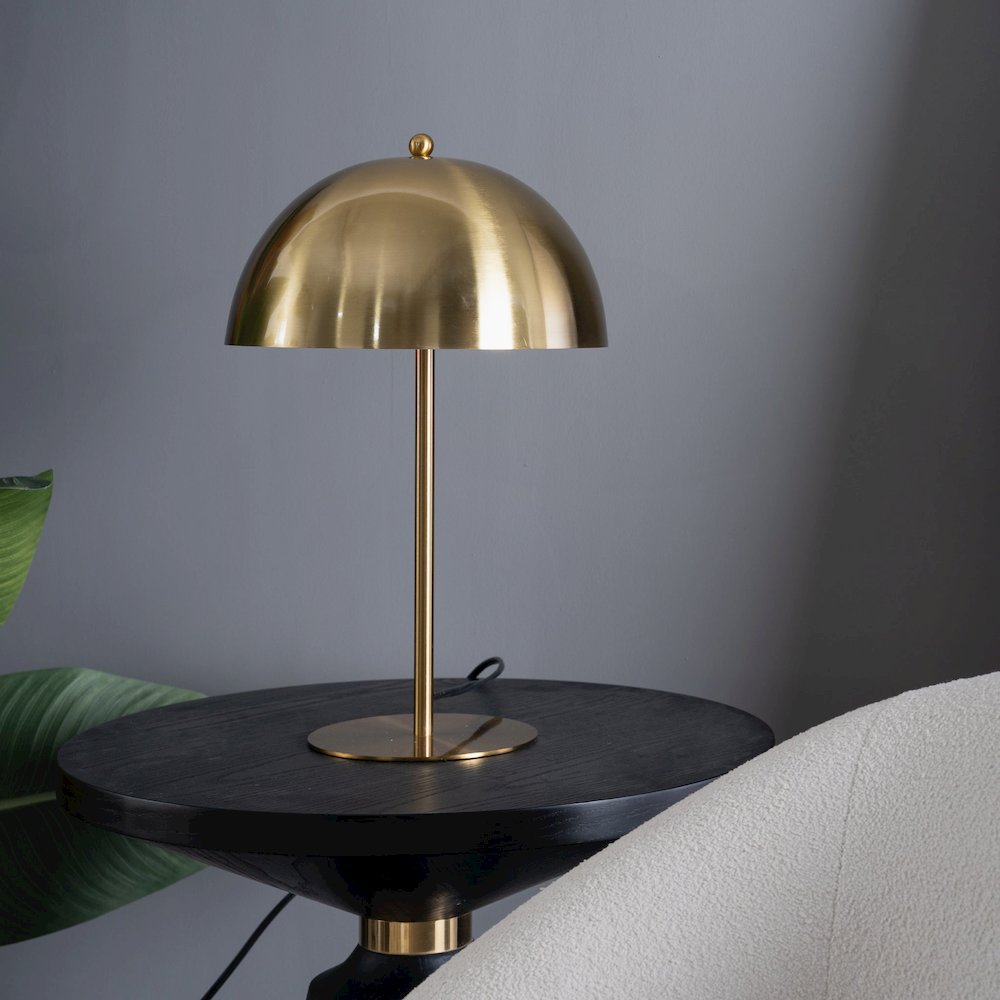 Tundra Table Lamp - Gold outer - White inner. Picture 2