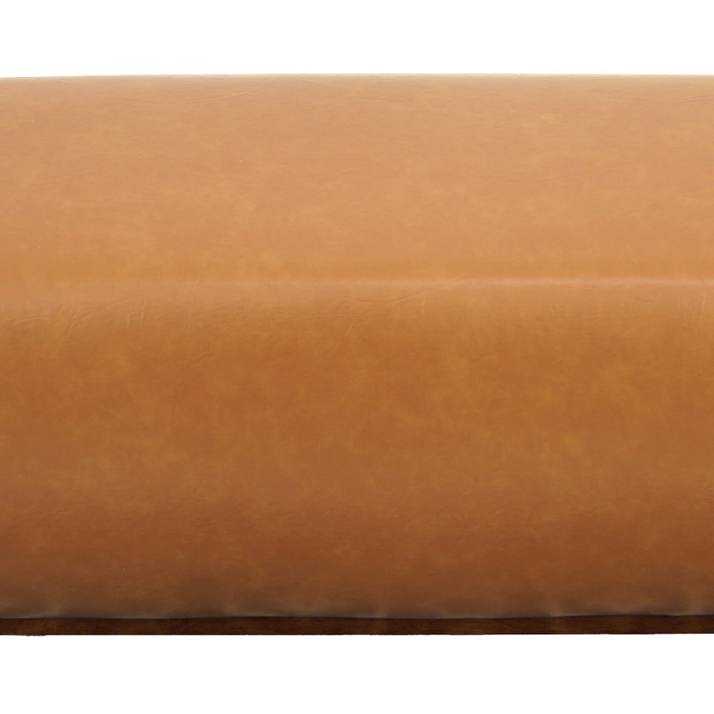 Kelvin Tan Vegan Leather Bench. Picture 4