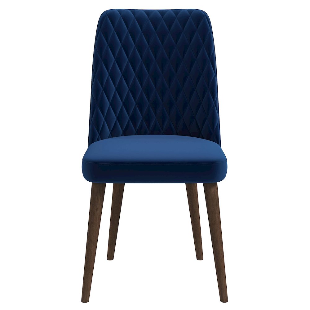 Katie  Navy Blue Velvet Dining Chair (Set Of 2). Picture 1