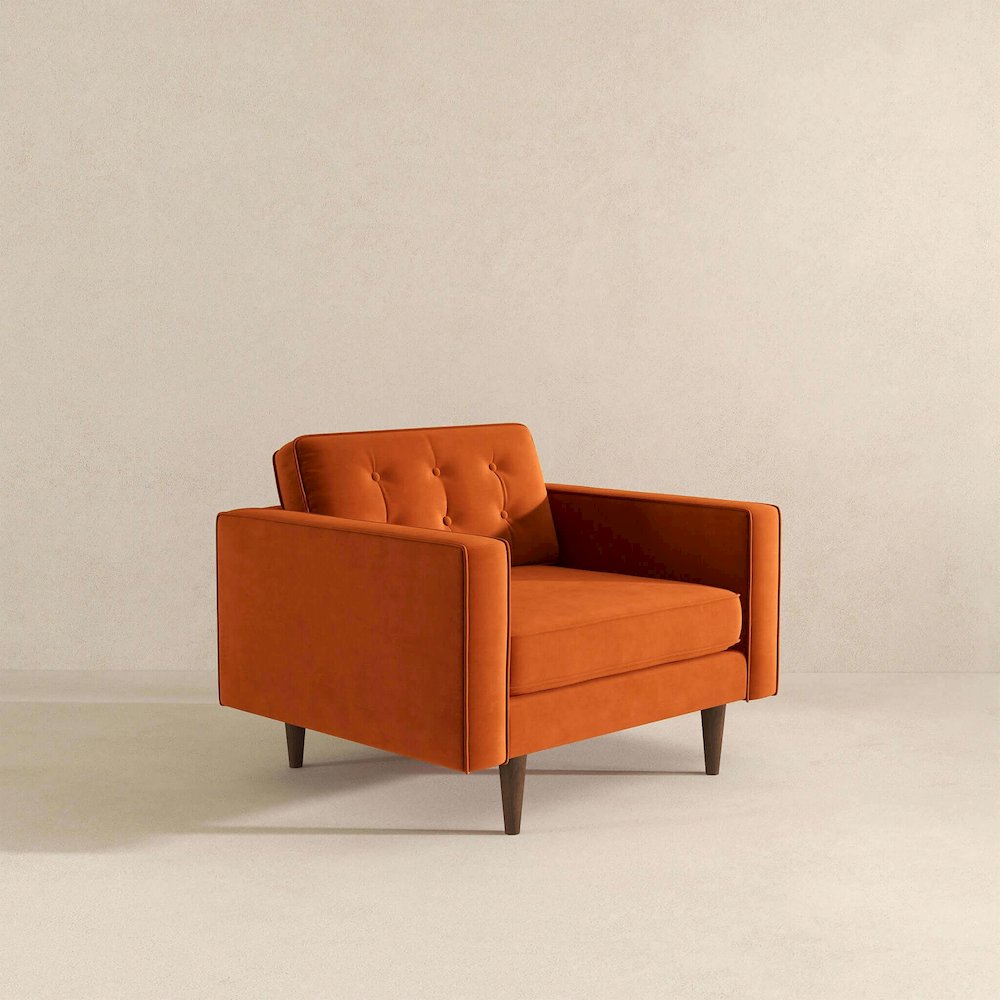 Casey Velvet Lounge Chair. Picture 5