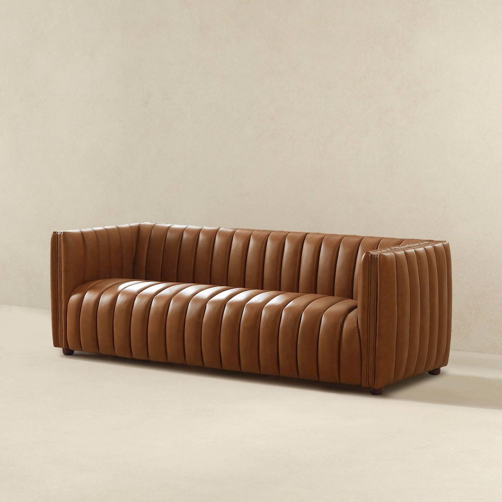 April Mid Century Modern Luxury Tight Back Couch. Picture 4