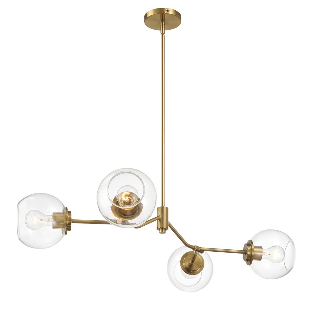Jewel Four Lights Modern Farmhouse Chandelier. Picture 4