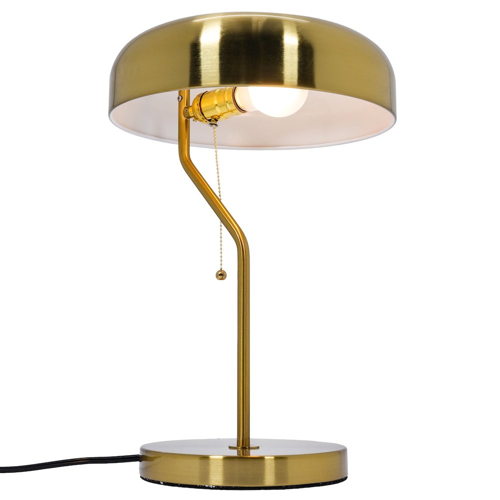 Metro Table lamp with Gold outer and White inner. Picture 3