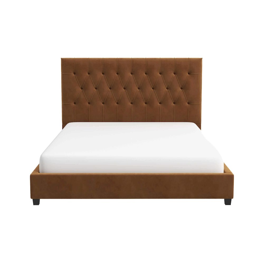Donald Upholstered Platform Bed. Picture 1