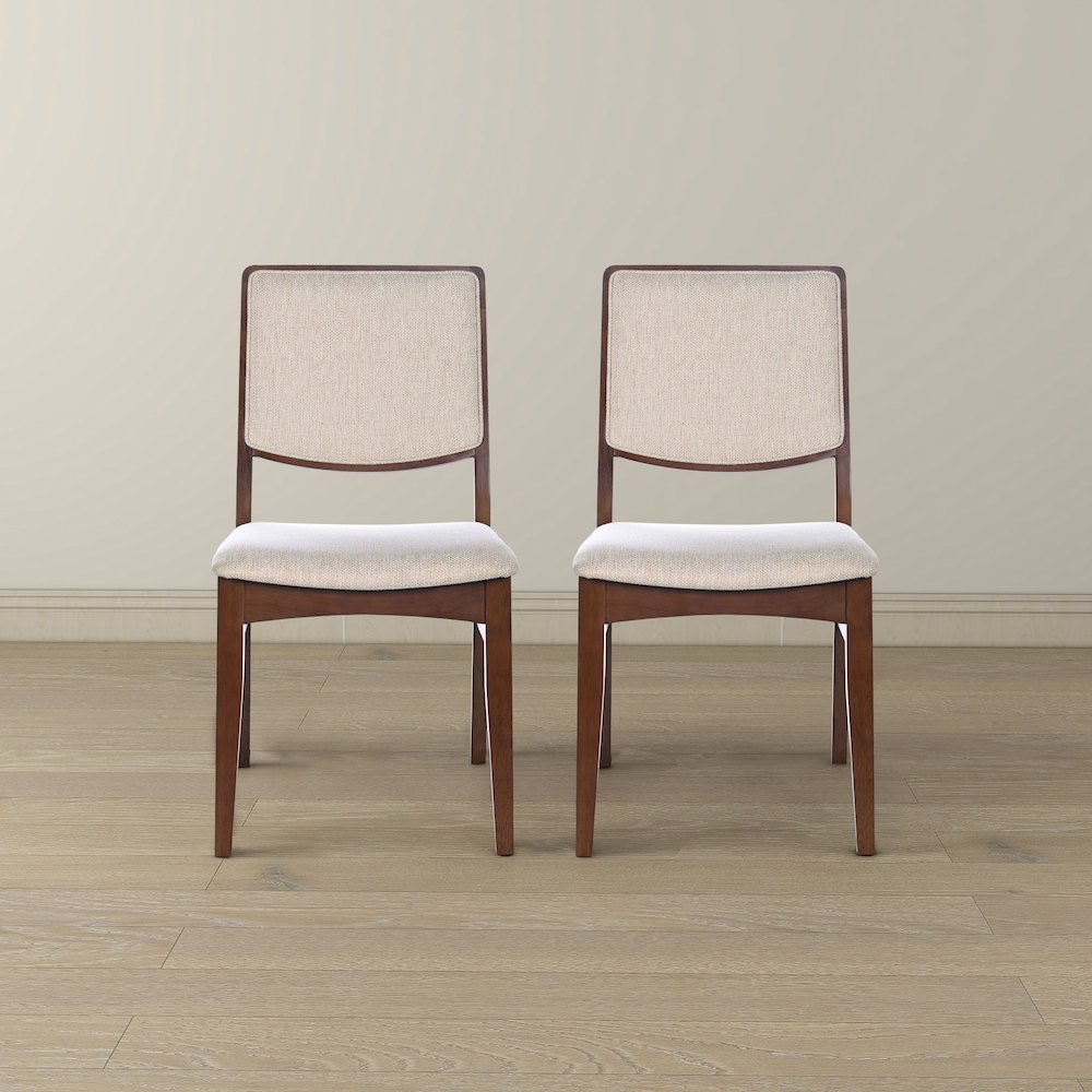 Skylar Beige Fabric Dining Chair (Set Of 2). Picture 2
