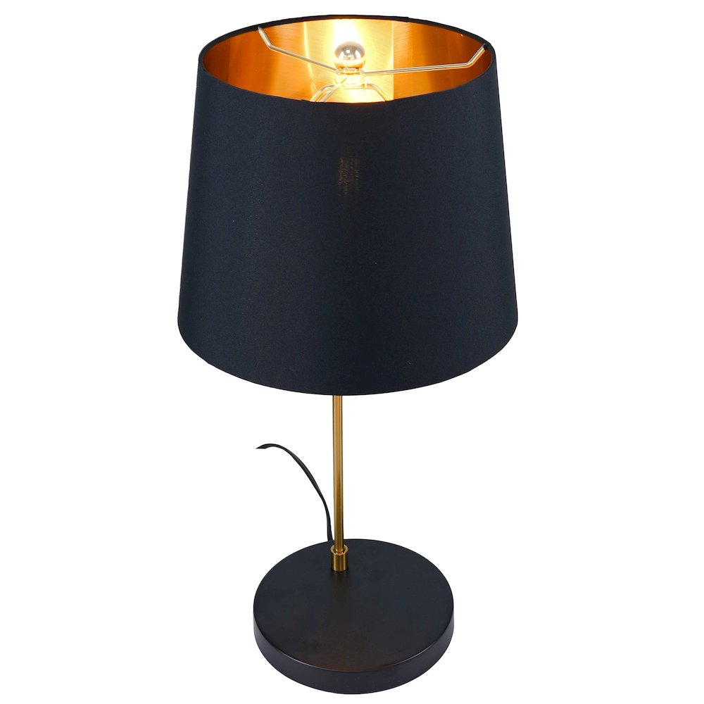 Lustrous Table Lamp - Black outer and Gold inner. Picture 7