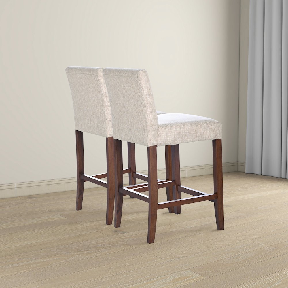 Dorian Beige Fabric Counter Chair (Set of 2). Picture 5