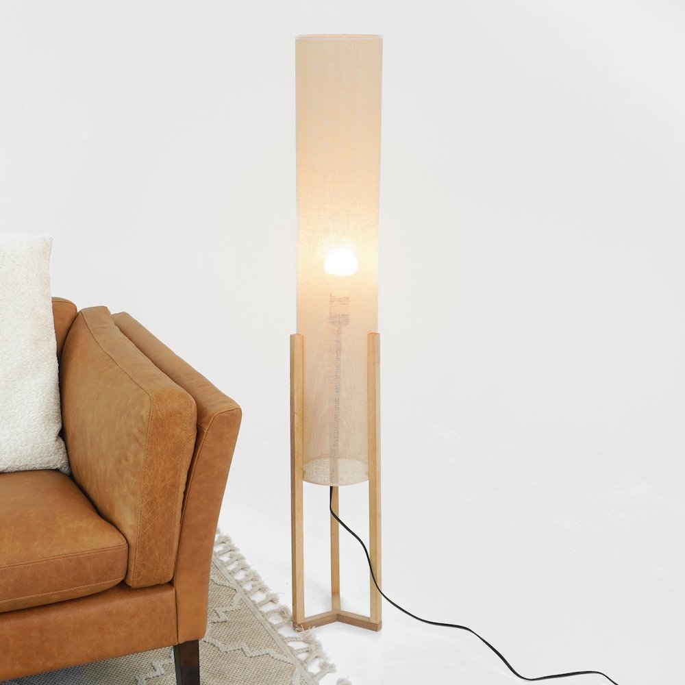 Ethos Floor Lamp Oak and Natural. Picture 2