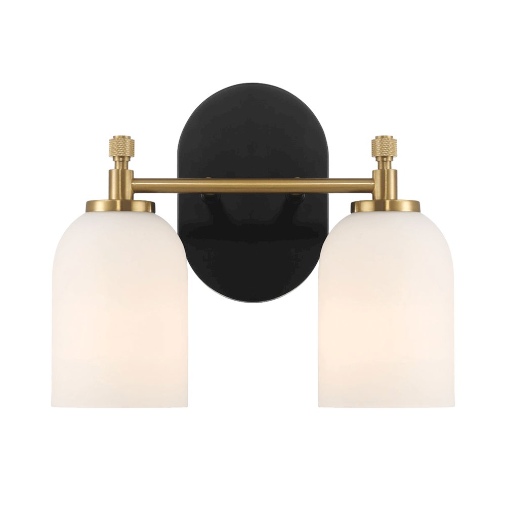 Two Lights Vanity in Traditional Style for Over Bathroom Mirror Wall Sconce. Picture 2