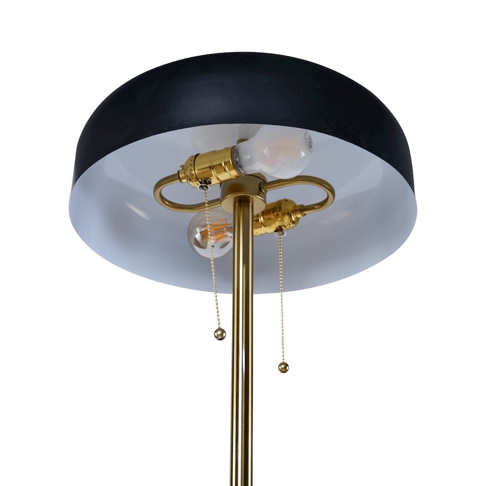 Vesper Floor lamp with Black outer and White inner. Picture 6