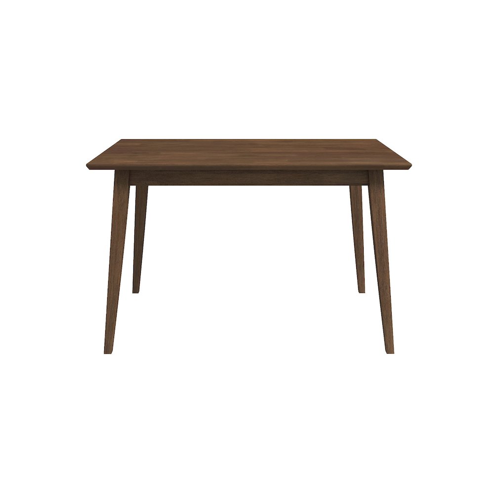 Levi Modern Style Solid Wood Rectangular Walnut Top Dining Table 47". Picture 1