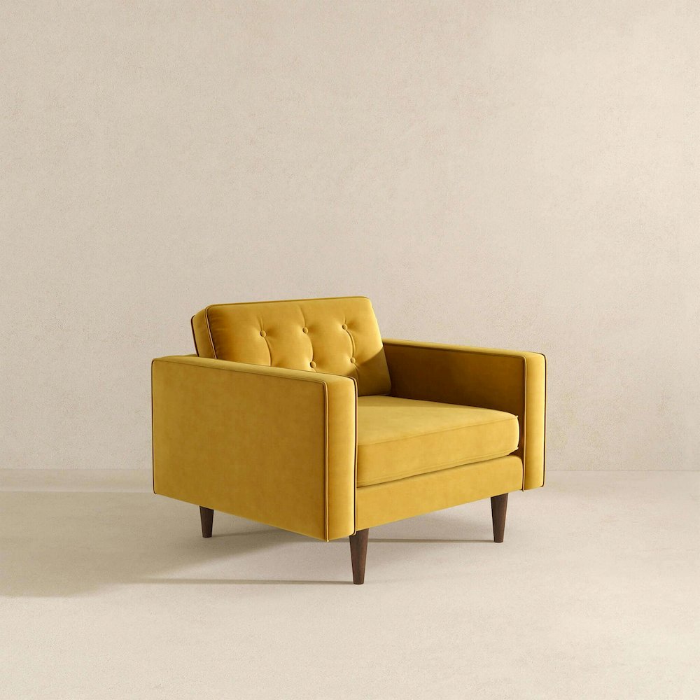 Casey Velvet Lounge Chair. Picture 6