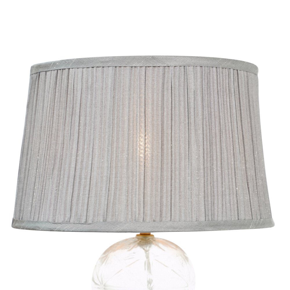 Luxora Table Lamp Gold - Clear and Grey. Picture 3