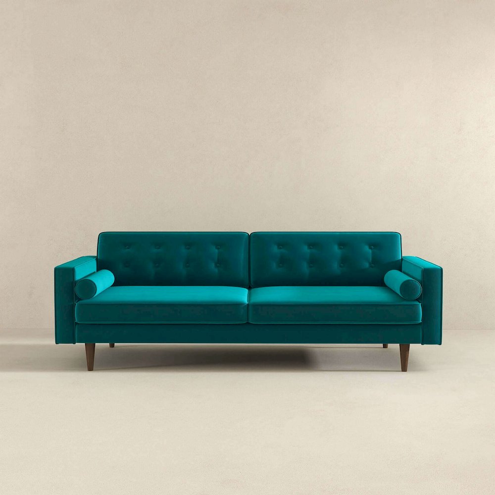 Casey Velvet Sofa. Picture 3