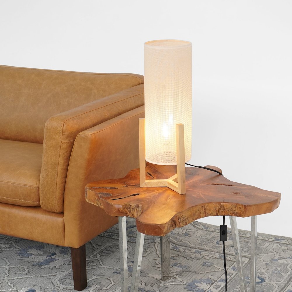 Rayna Table Lamp Oak and Natural. Picture 5