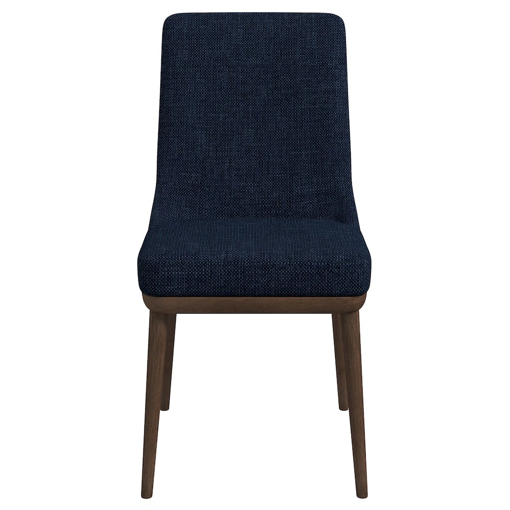 Kate  Dark Blue Fabric Dining Chair (Set Of 2). Picture 1