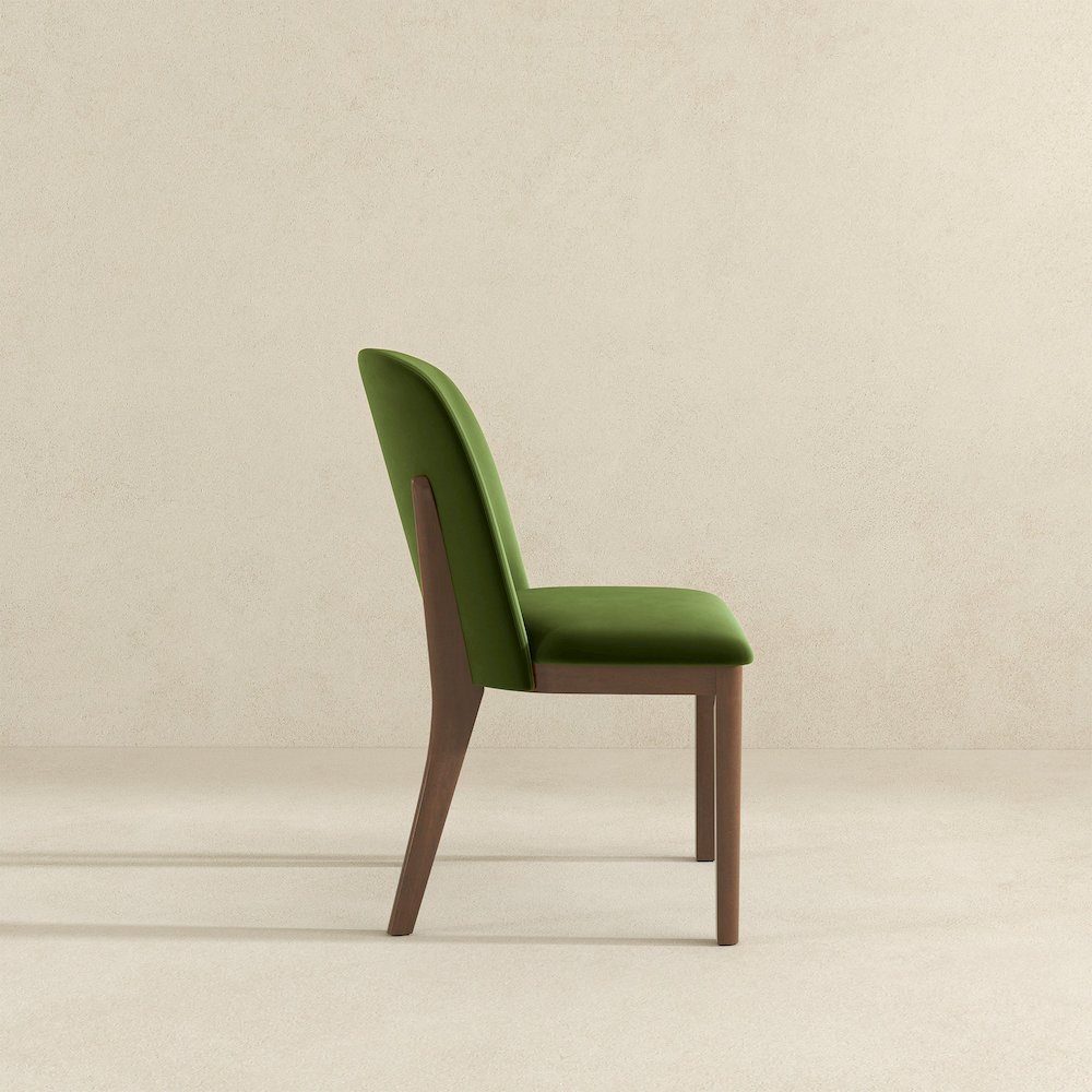 Kaitlyn Green Velvet Dining Chair (Set Of 2). Picture 5
