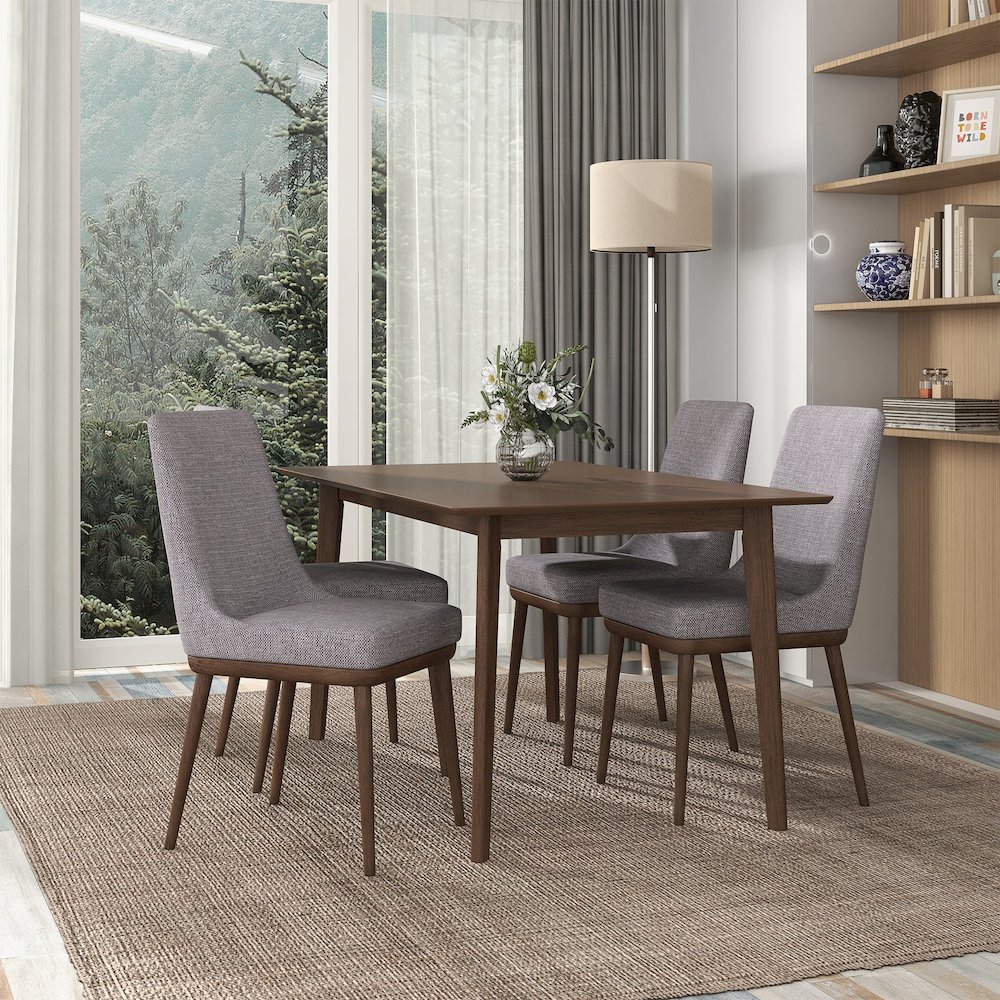 Kate  Grey Fabric Dining Chair (Set Of 2). Picture 6