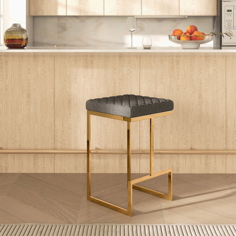 Joel Grey Boucle Counter Stool. Picture 8
