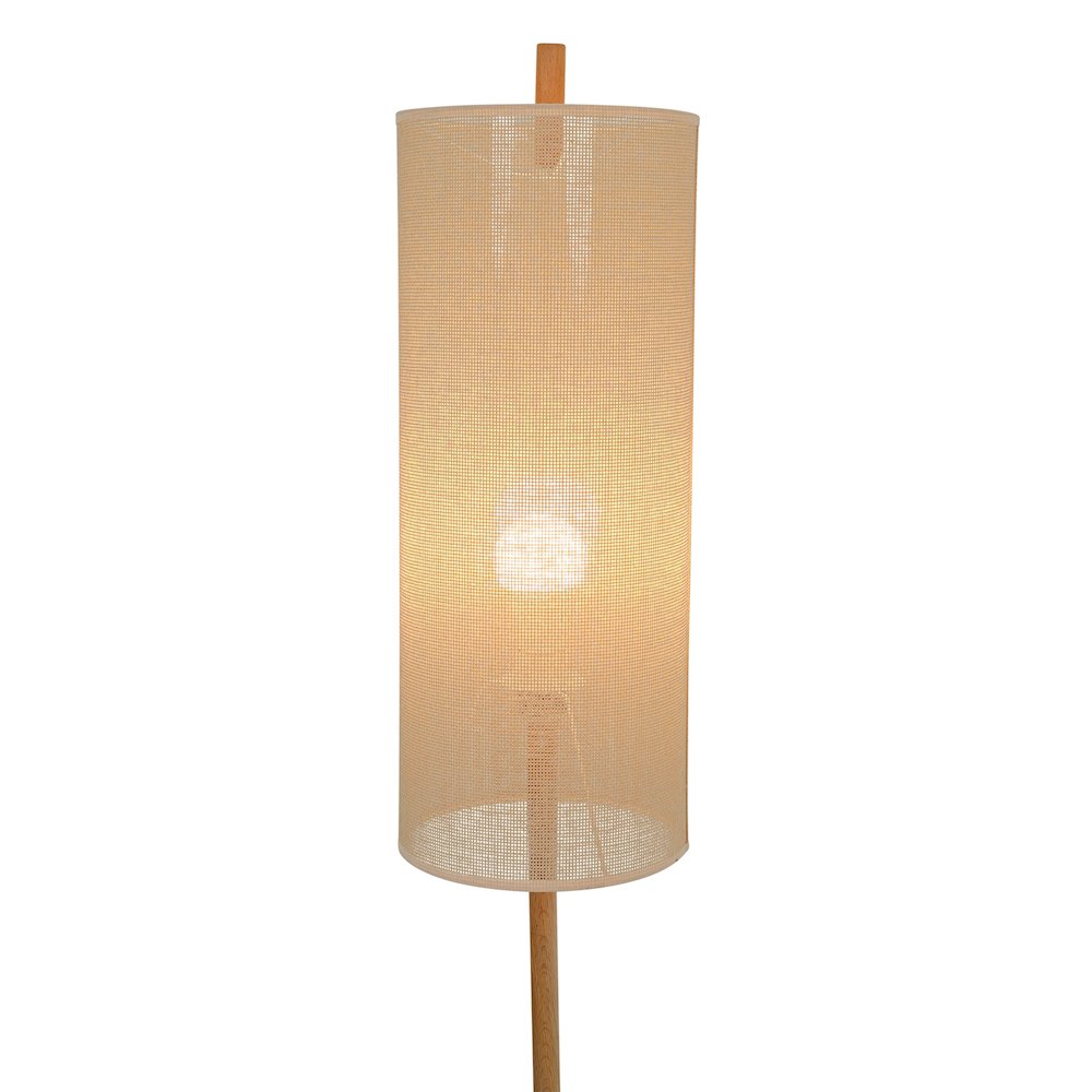 Vialux Floor Lamp - Oak and Natural. Picture 4