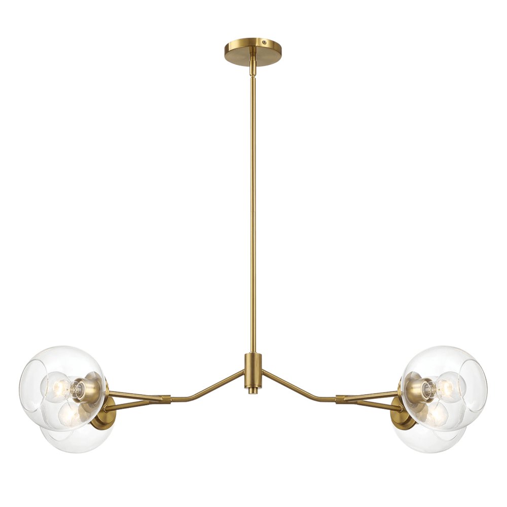 Jewel Four Lights Modern Farmhouse Chandelier. Picture 3