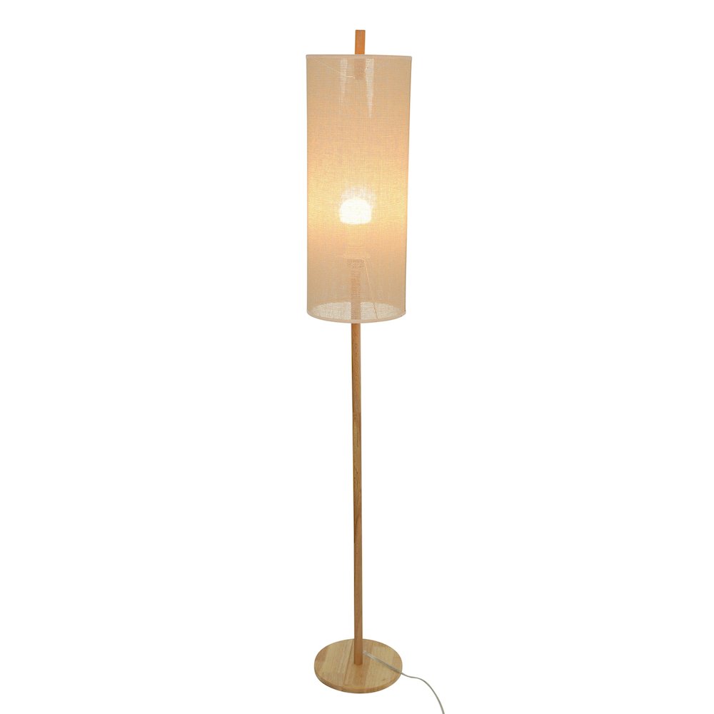 Vialux Floor Lamp - Oak and Natural. Picture 1