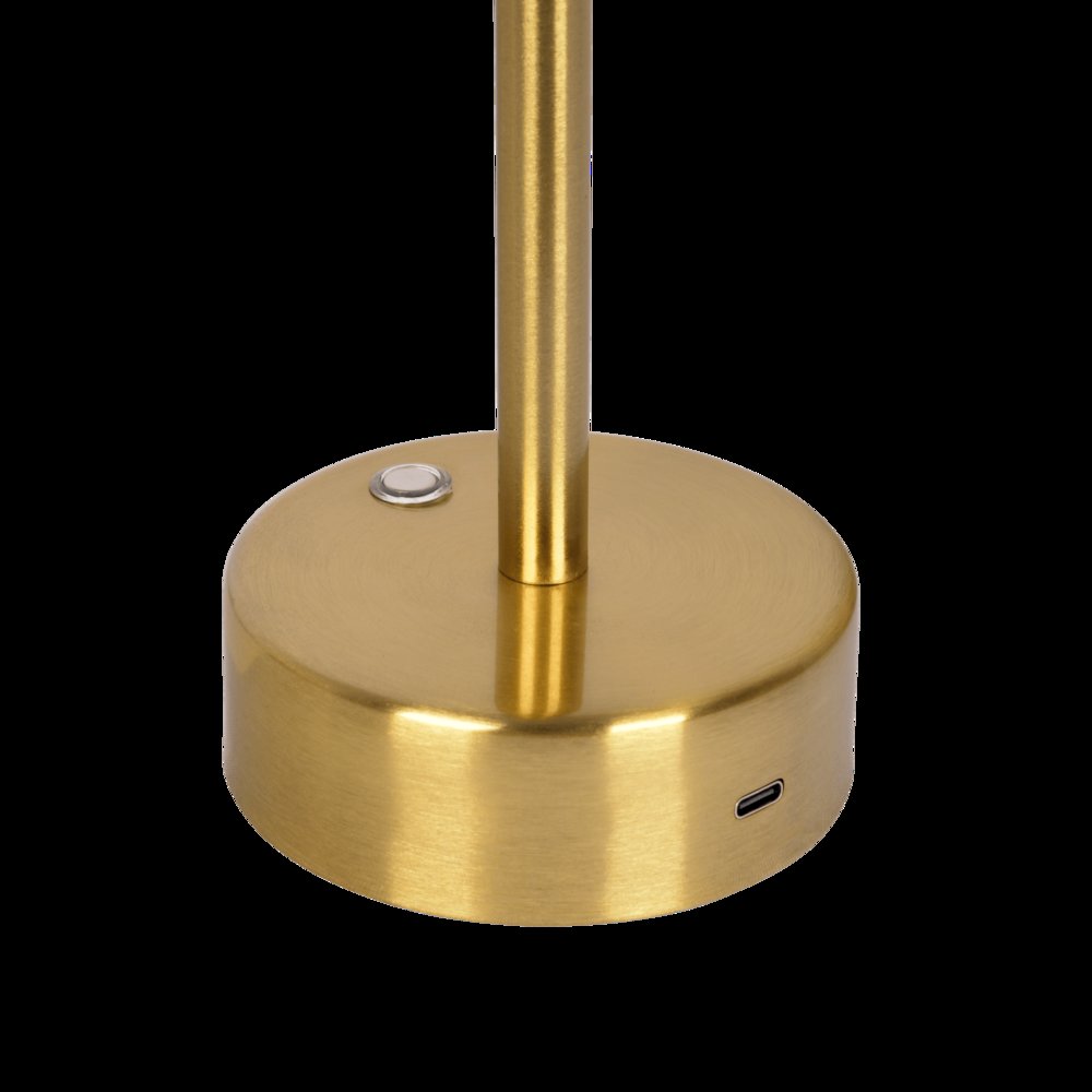 Elegance Rechargeable LED Table Lamp (Plated Brass). Picture 5