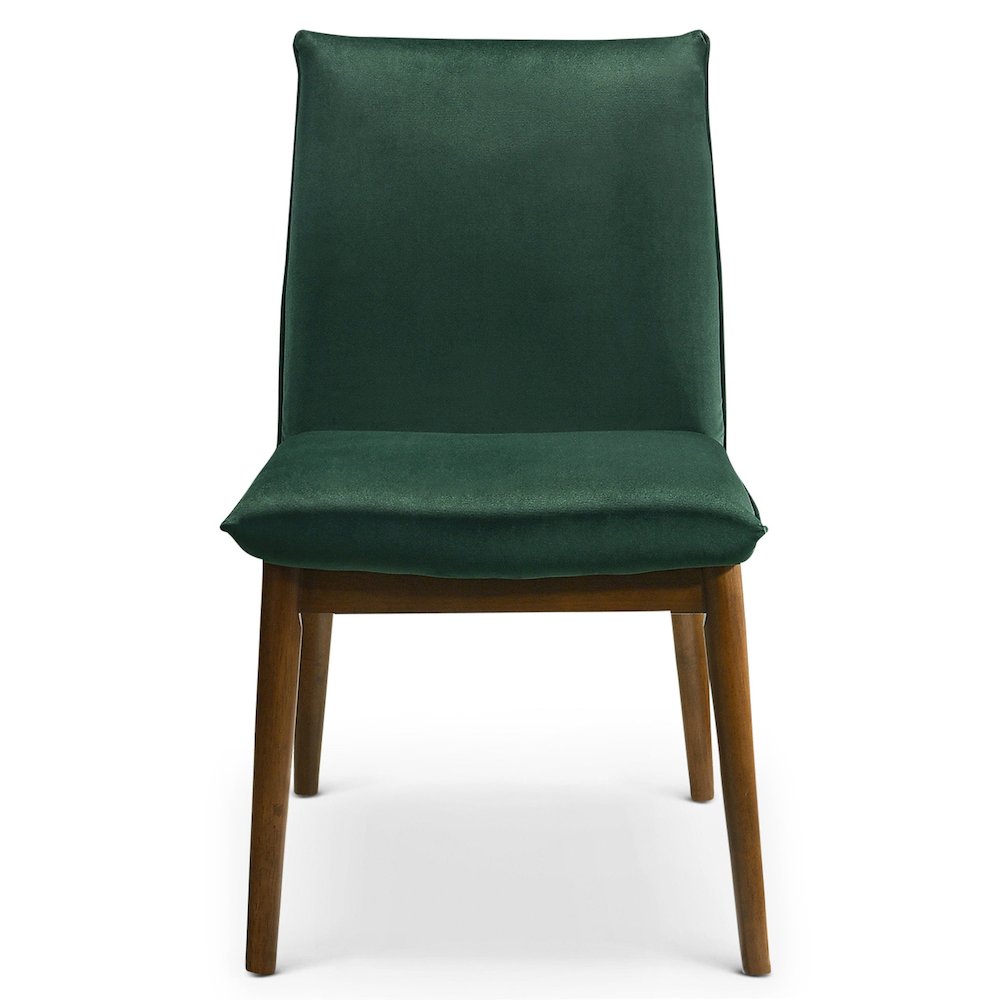 Monza Dark Green Velvet Dining Chair (Set Of 2). Picture 1