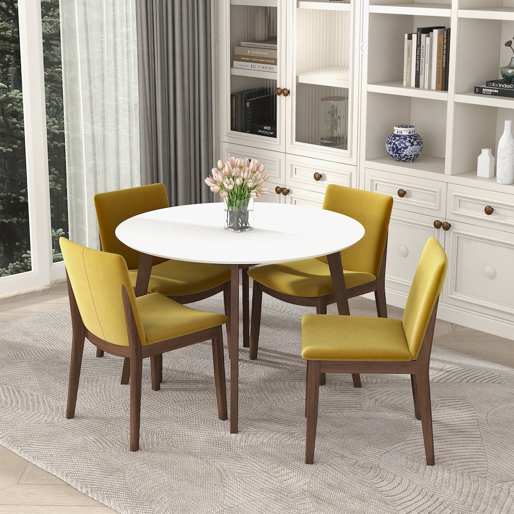 Alina Dining Table (White). Picture 6